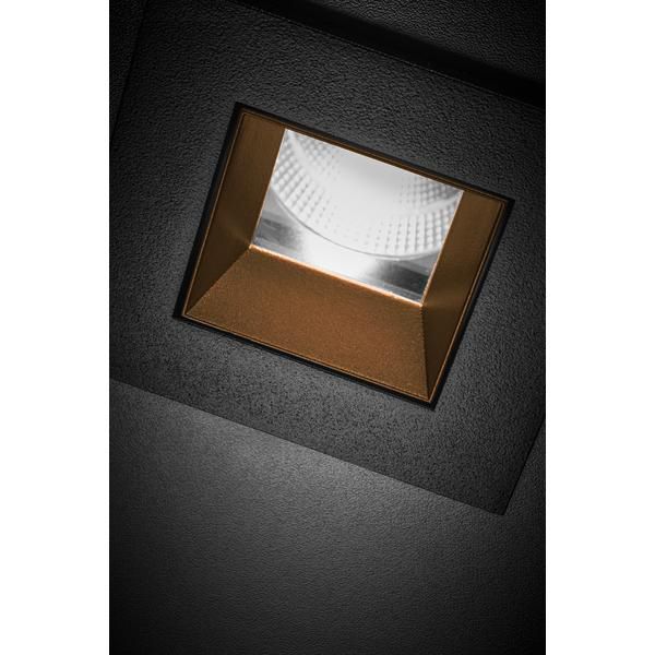 LED-Einbaustrahler 9,2W 4000K 840lm Konv sw mt 1LED Alu IP44 RF:hochglänzend