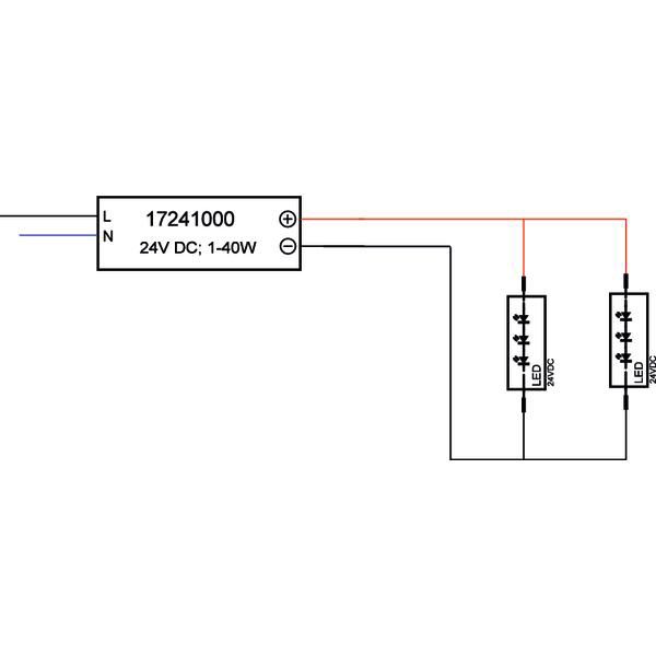 LED-Trafo 1-40W 24V IP20 Kstgeh stat 210x40x30mm
