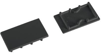 Endkappe sw Kst L40,5mm B23mm H2mm