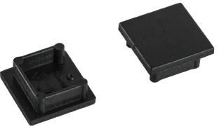 Endkappe sw Kst L18,6mm B18,8mm H7mm