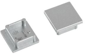 Endkappe alu Kst L18,6mm B18,8mm H7mm