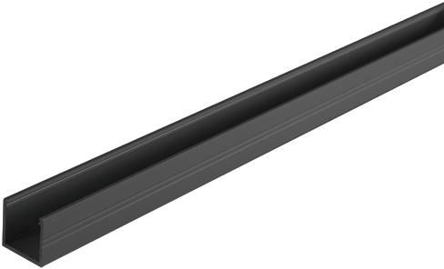 Anbauprofil sw Alu 2000x18,8x17,1mm