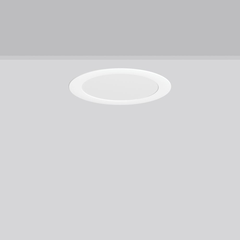 LED-Einbaustrahler 17W TOLEDO FLAT 3000K 1650lm Konv 1LED Alu IP54 ws mt BWM