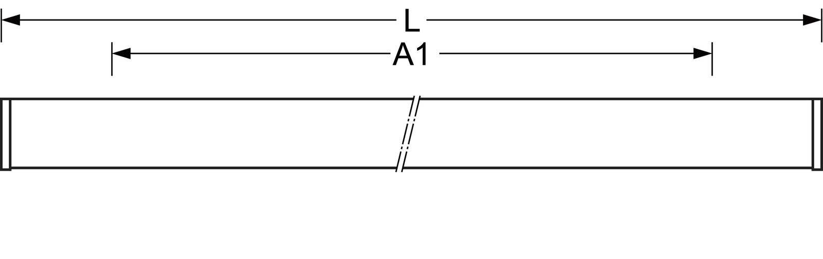 LED-Spiegelleuchte 8W 4000K 1094lm ws Konv IP54 91x600x81mm