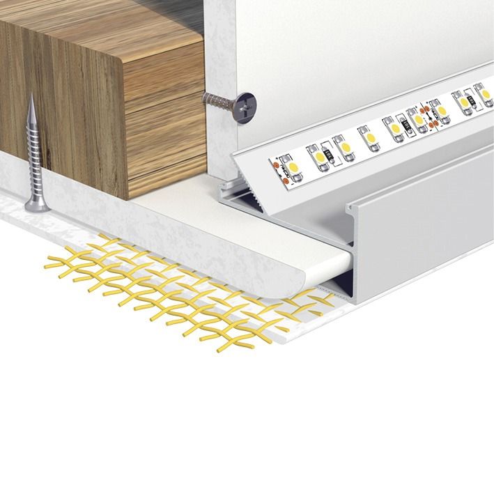Anbauprofil alu Alu 1000x50x28mm