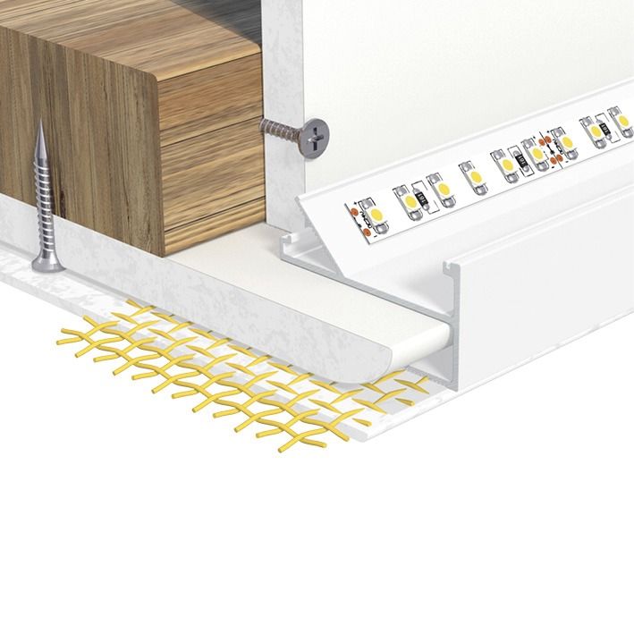 Anbauprofil ws Alu 1000x50x28mm