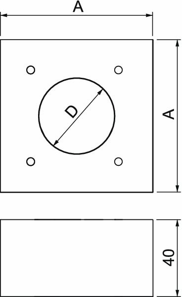 Zubehör BS-K Aufdoppelungsstück