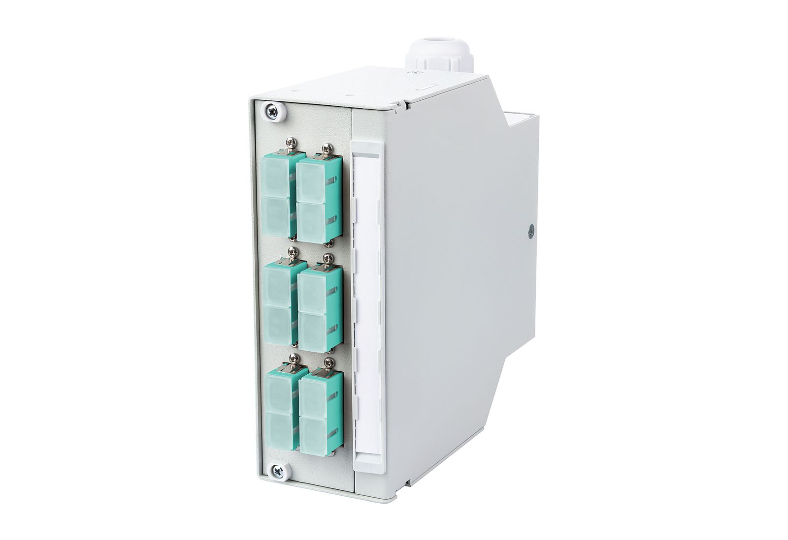 LWL-Patchpanel 6f SC-D Hutschiene OM3 m.Pigtails max:6f