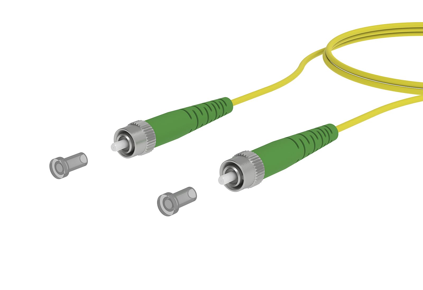 LWL-Patchkabel FC APC SM OS2 0,5m ge
