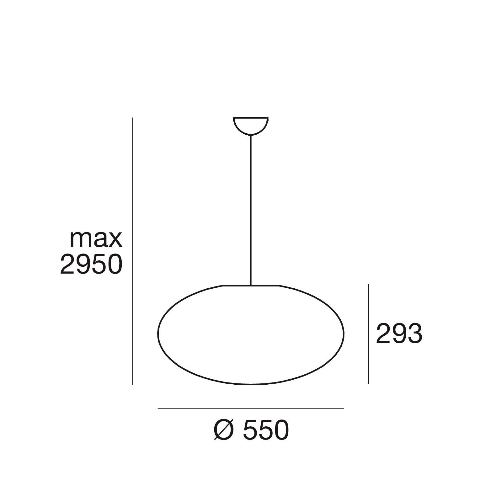 LED-Pendelleuchte 46W Oh! Smash_P E27 sym IP20 1LED LED austauschbar Ø550mm