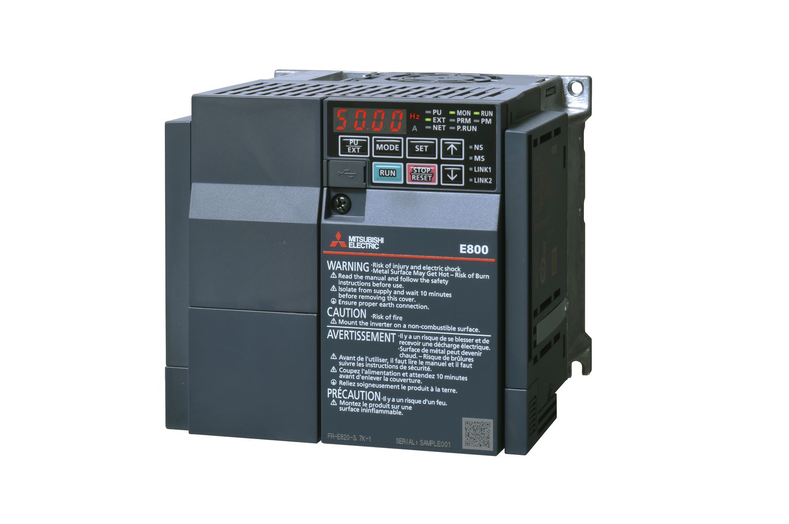 Frequenzumrichter lin=2,2 200-240V E1ph A1ph 590Hz 50/60Hz IP20 5%F 10%V