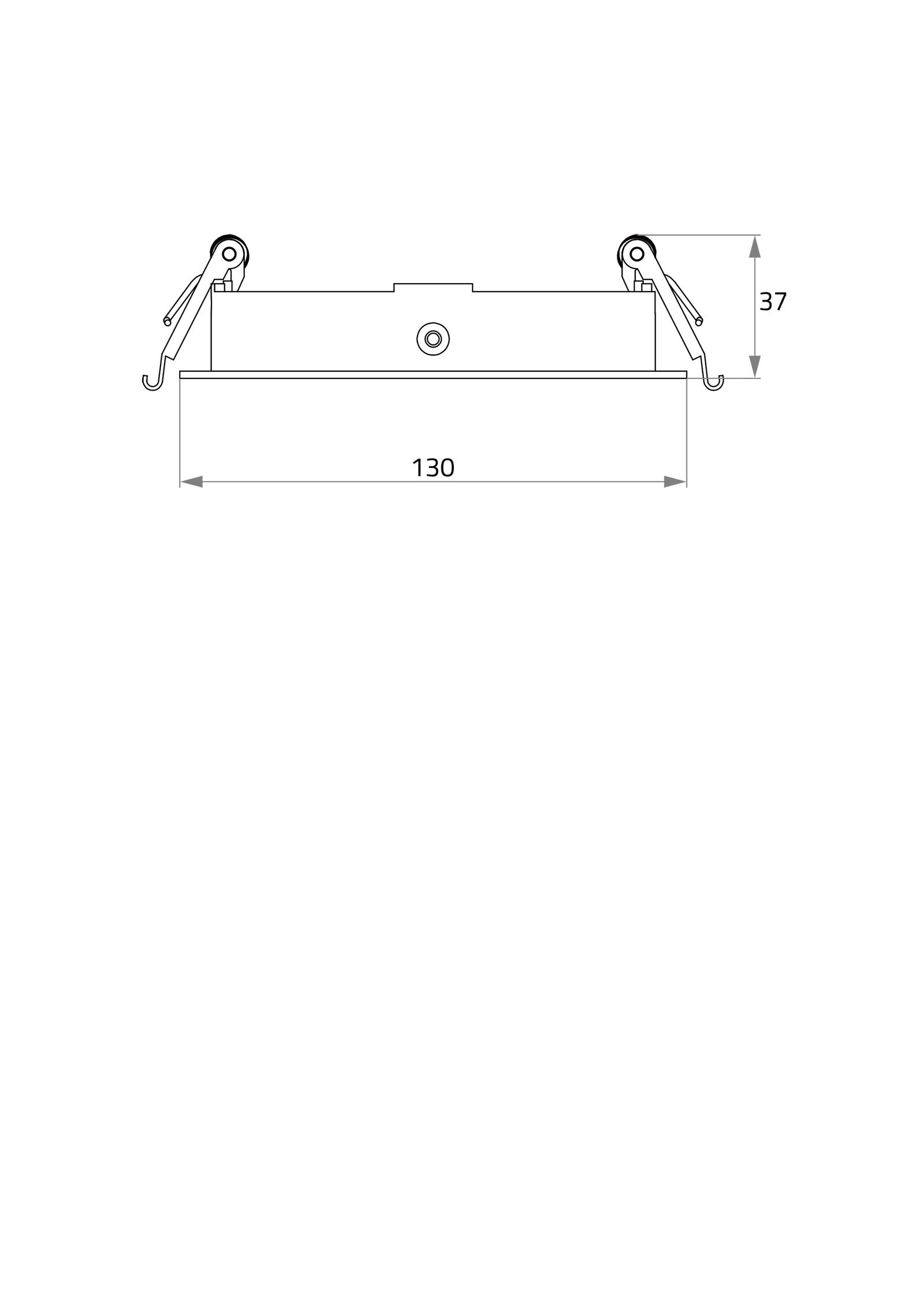 LED-Einbaustrahler 31W CORU Konv sw mt IP20 1LED Alu Ø/EB115-0mm