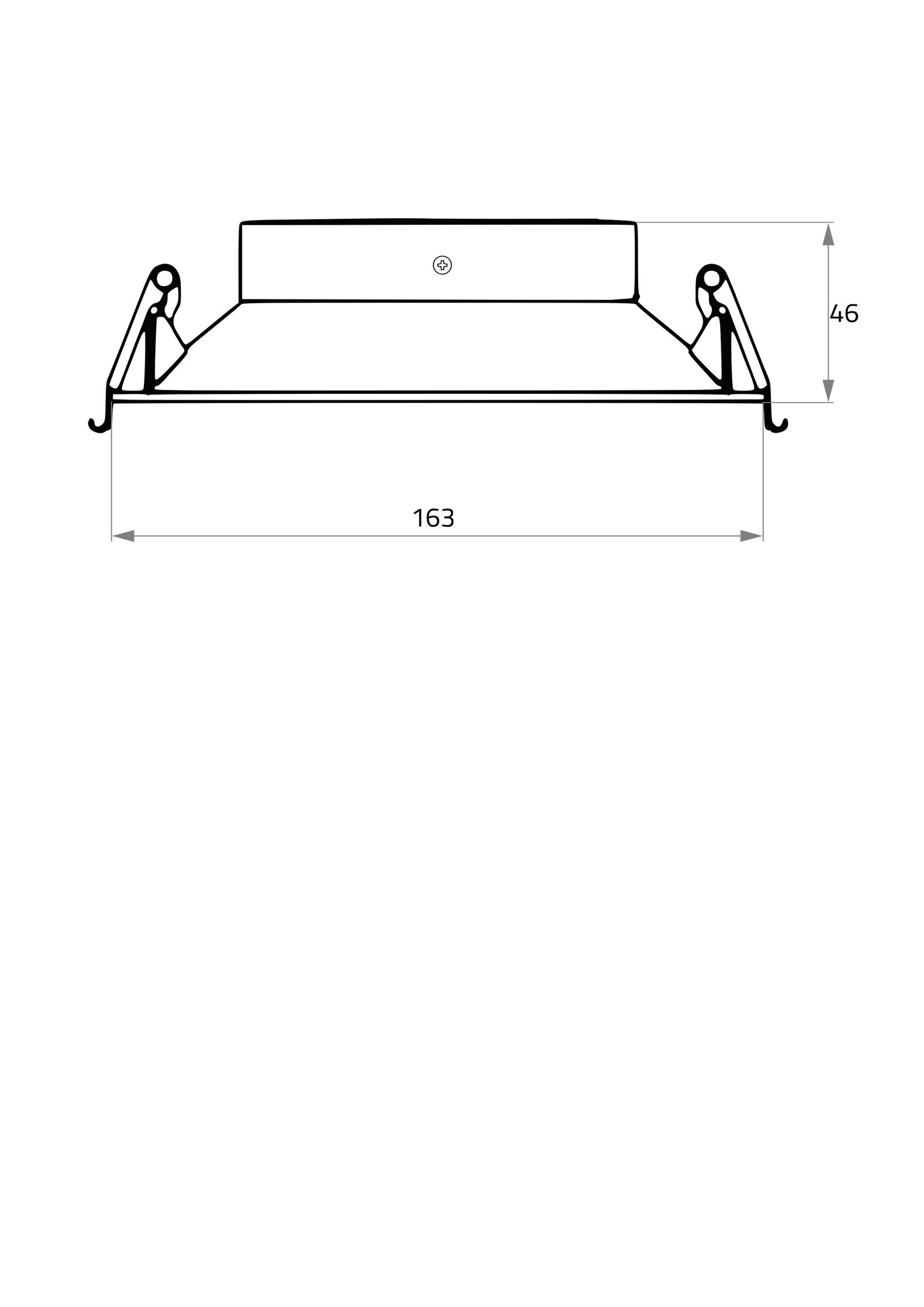 LED-Einbaustrahler 31W CORU Konv ws mt IP20 1LED Alu Ø/EB145mm