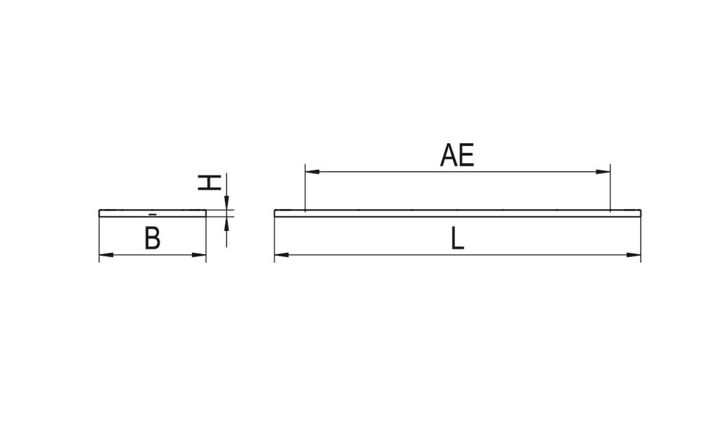 LED-Pendelleuchte 55W F-EDGE2 4000K 1LED 7600lm LED nicht austauschbar sym IP20