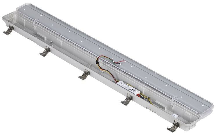 LED-Feuchtraumleuchte MISTRAL 27W 4000K 3860lm gr Konv IP66 1540x100x80mm