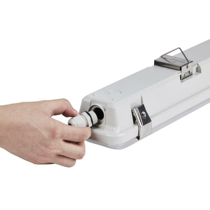 LED-Feuchtraumleuchte MISTRAL 27W 4000K 3860lm gr Konv IP66 1540x100x80mm
