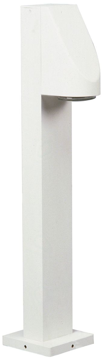 Pollerleuchte 50W GU10 ws Alu Gl_tr HV IP43