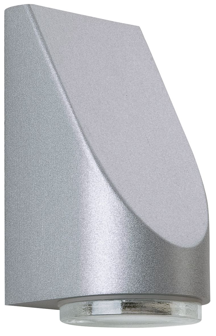 Wandanbauleuchte 50W HV si IP43 GU10 115x100x190mm