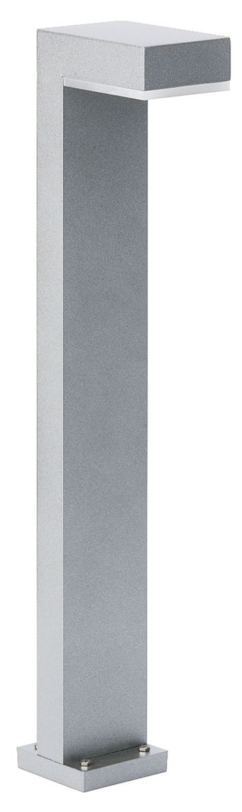 LED-Pollerleuchte 10W IP54 3000K 900lm si Alu 1LED Kst_opal