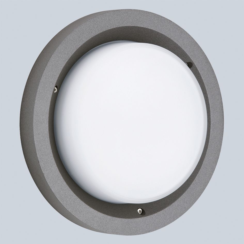 LED-Glasleuchte 12W 3000K 1200lm si Konv IP54 Ø260x60mm