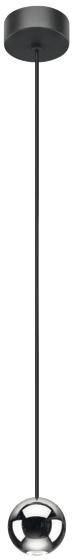 LED-Pendelleuchte 4,5W Ball 3000K 220lm chr 1LED LED nicht austauschbar sym IP20