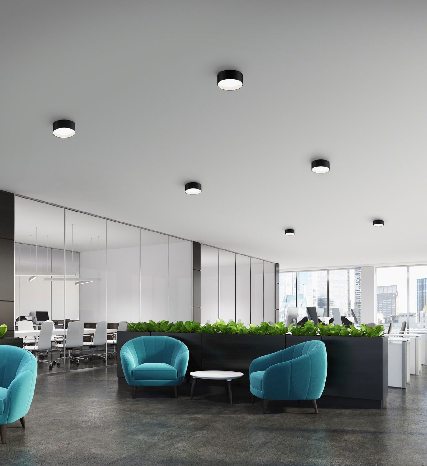 LED-Deckenanbauleuchte ENIO 16W 2700K 1390lm sw Konv IP20 Ø200x80mm