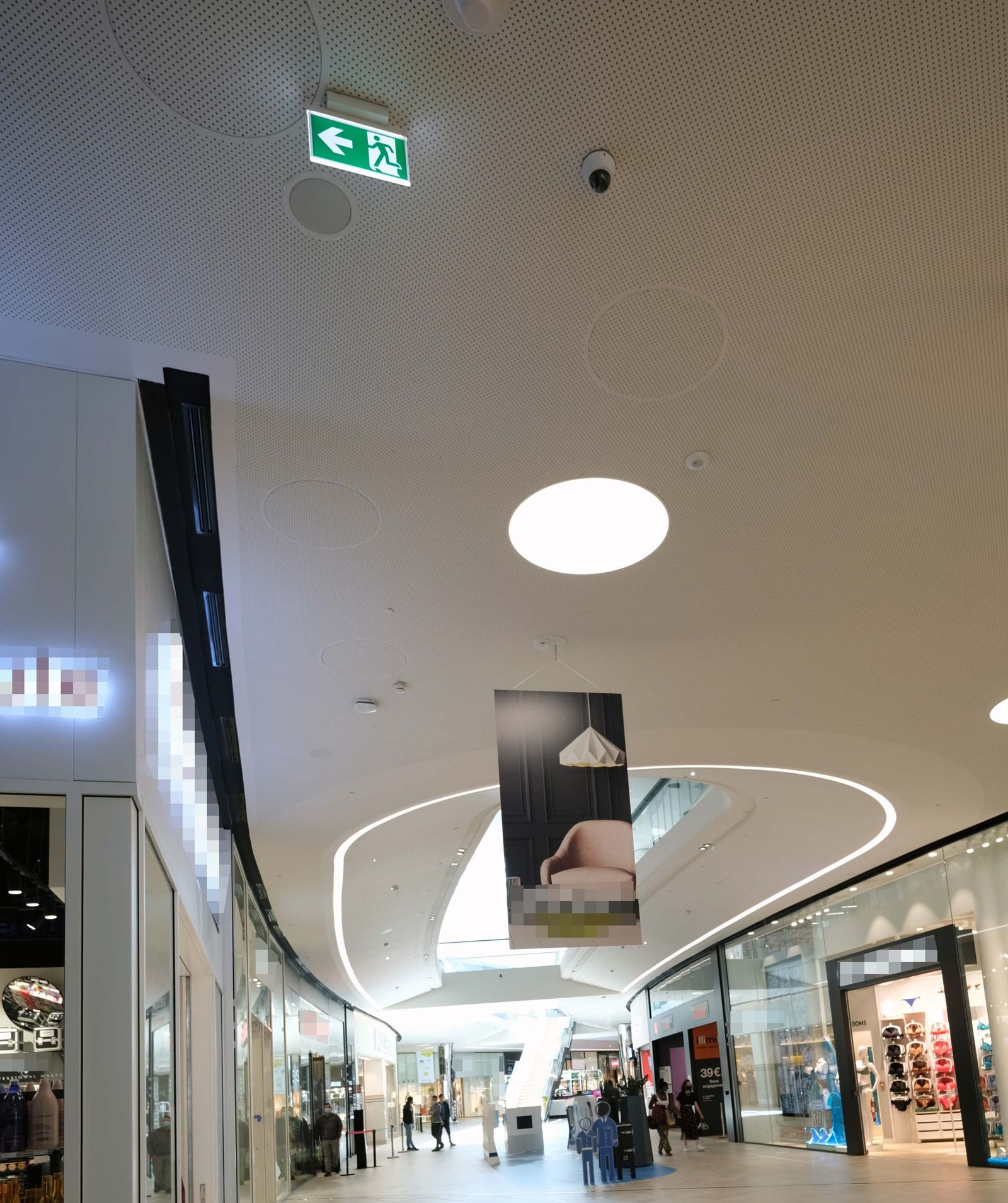 LED-Sicherheitsleuchte 3,5W IP40 1LED Deckenanb 22m eins/zweis ÜberwBaust