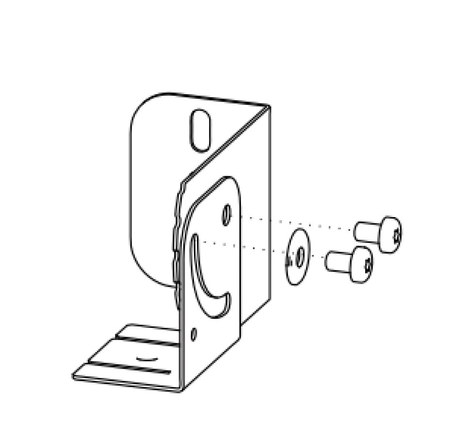 Befestigungsset gr ST L73,5mm B40mm H54mm