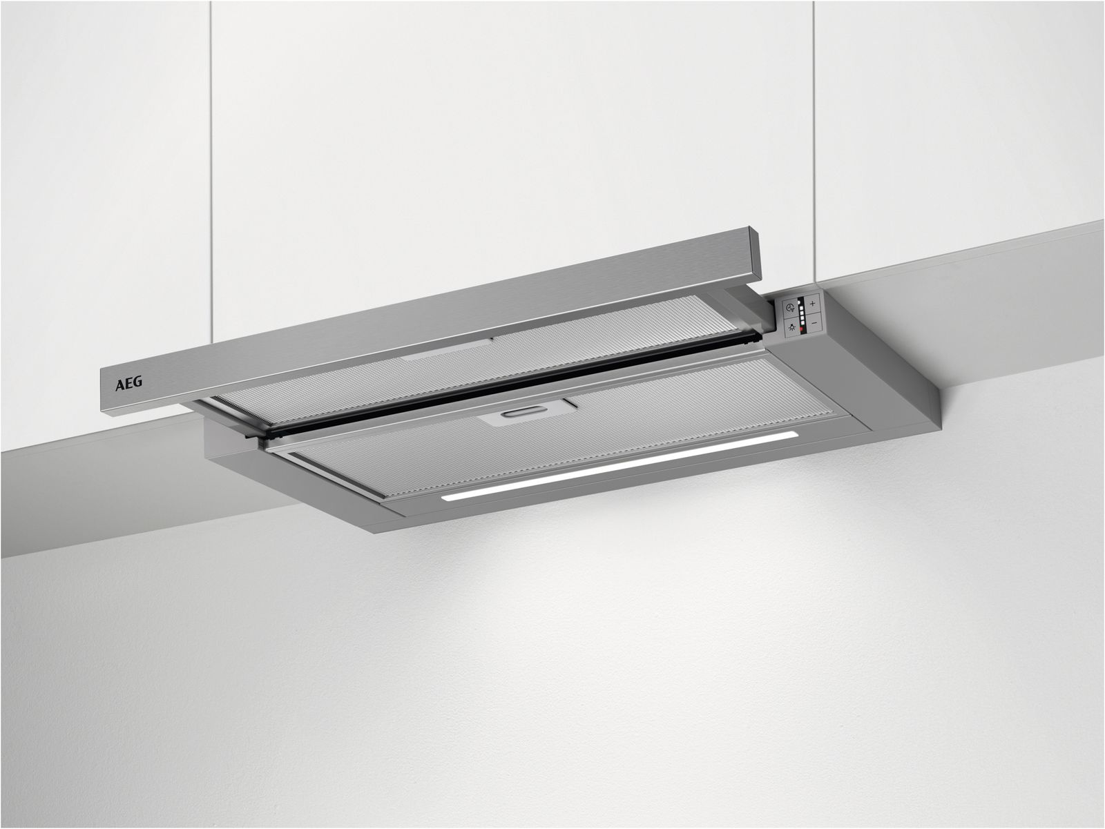 Dunstabzugshaube Flschirm 600mm gr A LED 59dB 600cbm/h Ø150mm 3st Uml T300mm