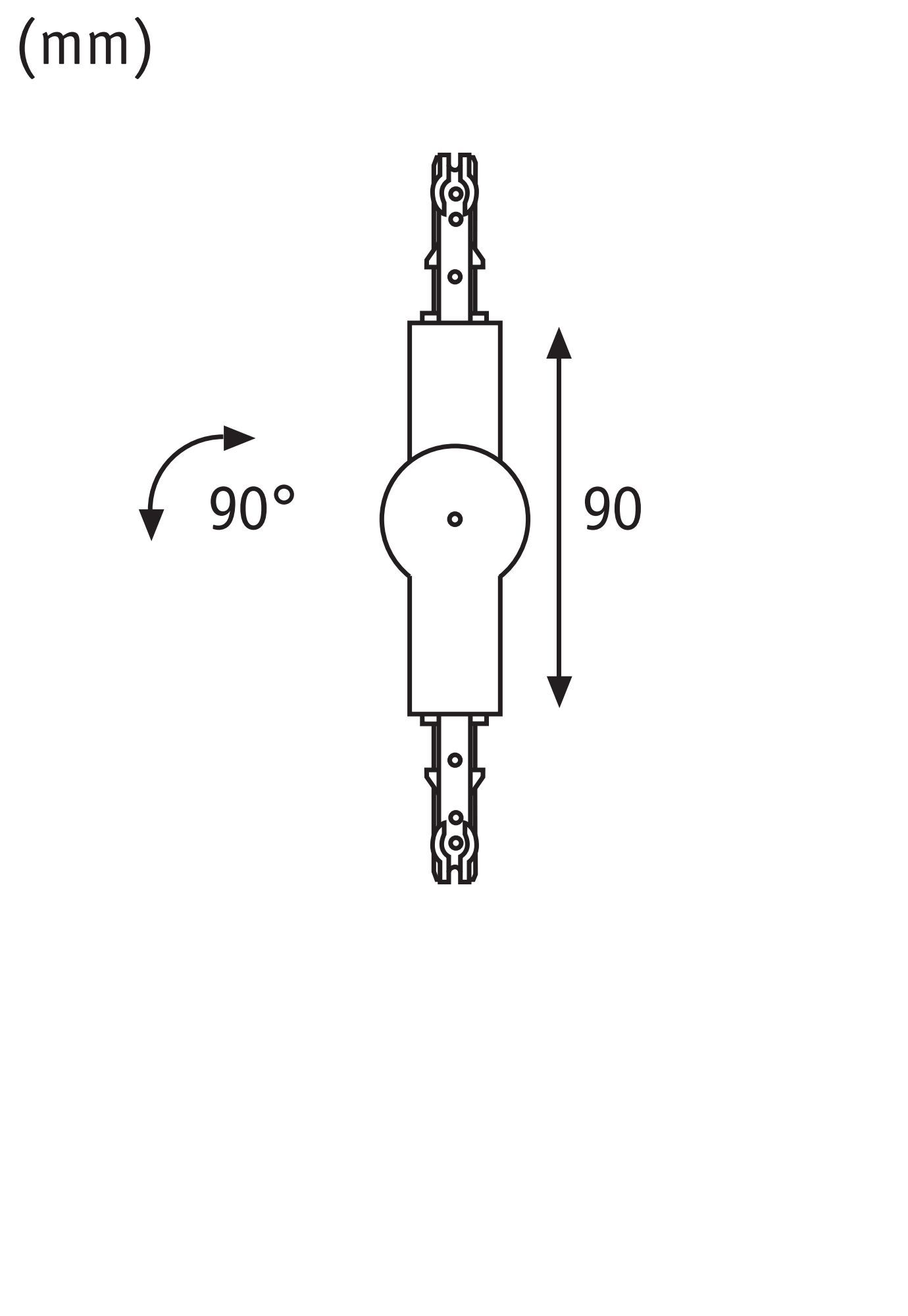 Kupplung/Verbinder L chr 159mm