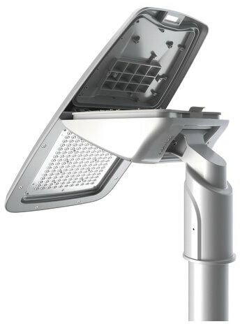 LED-Straßenleuchte 150W DOLPHINmini al Aufs/Ans 40-76mm 4000K 19750lm Alu IP66