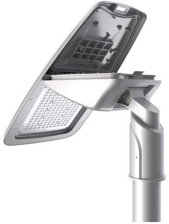 LED-Straßenleuchte 240W DOLPHINmaxi al Aufs/Ans 40-76mm 3000K 31100lm Alu IP66