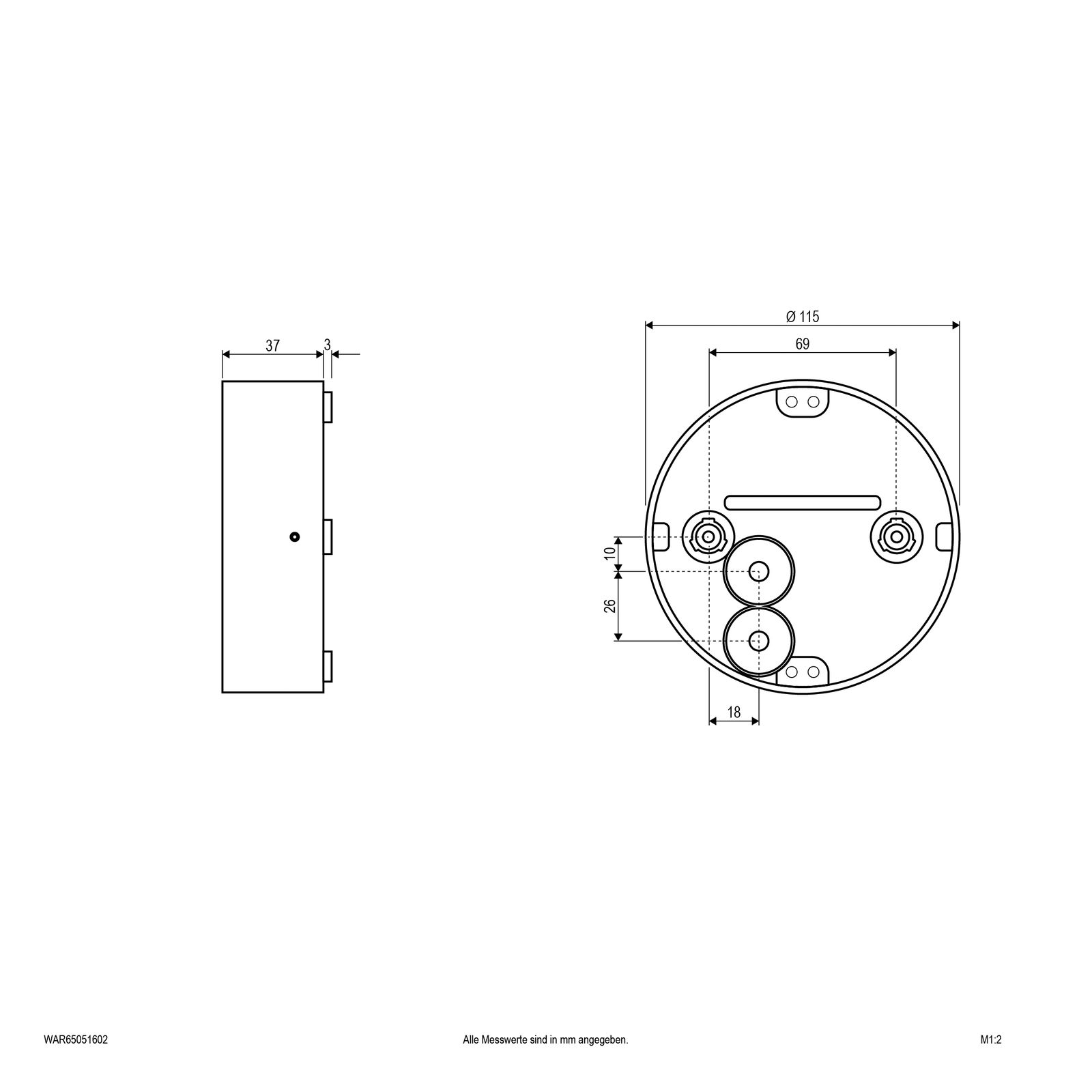 LED-Orientierungsleuchte DIREXUS 5W 1LED 3000K 150lm anth elektr.Trafo IP65 m.LM