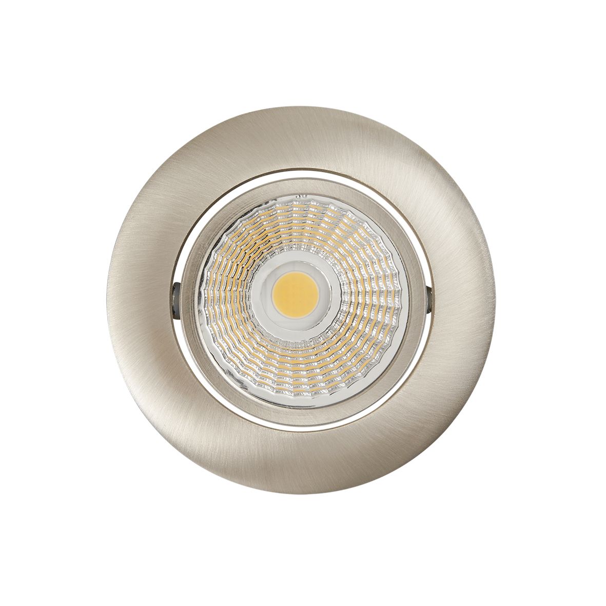 LED-Einbaustrahler 6W 3000K 570lm Konv ni 1LED Alu IP40 gebürstet Ø/EB68mm