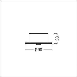 Abblendung Alu Ø90mm