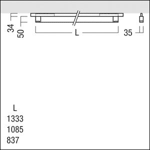 LED-Leuchteneinsatz 30W 4000K 2400lm sw 1LED Konv elektr.Trafo IP20 Dimmung DALI