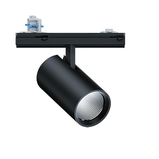 LED-Schienenstrahler 41W VIVO II 3000K 4900lm Konv 1LED Alu IP20 sw mt 3Ph