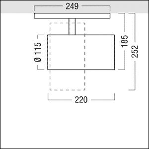 LED-Schienenstrahler 41W VIVO II 3000K 4900lm Konv 1LED Alu IP20 sw mt 3Ph