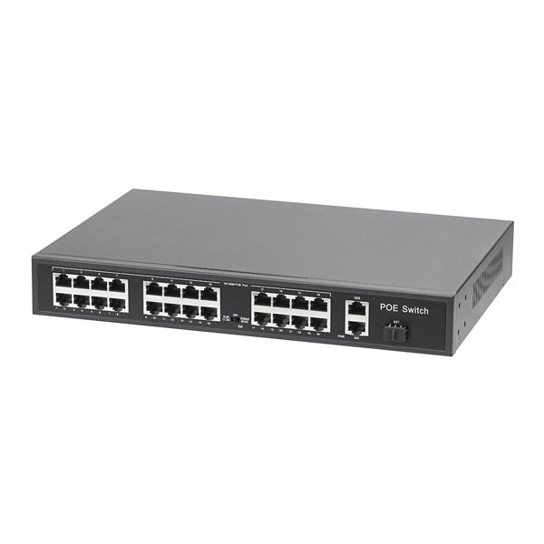 Desktopswitch 802.3 at (PoE+) Switch 24x10/100Mbps 2x10/100/1000Mbps 3weitere