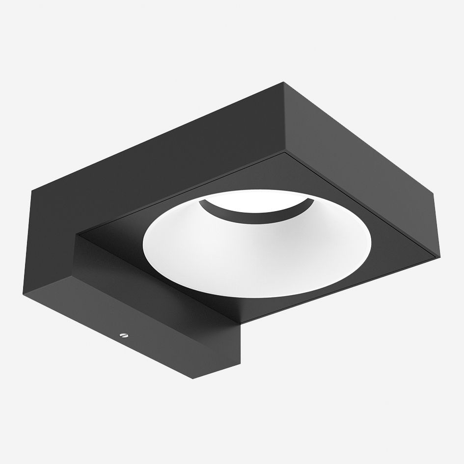 LED-Wandanbauleuchte JARDO 8W 4000K Konv 640lm sw IP65 Ø140x59mm