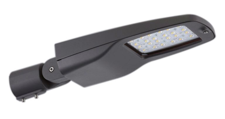 LED-Straßenleuchte 87W TURO Aufs/Ans sw 76mm 4000K 10300lm elektr.Trafo Alu IP66
