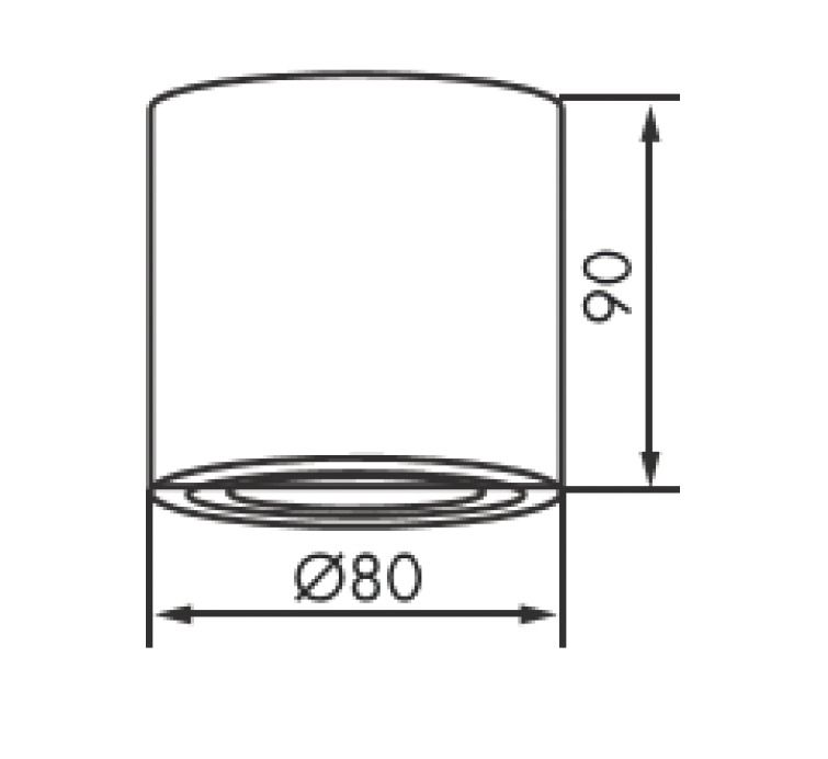 LED-Anbaustrahler 10W DECOCLIC sw mt Alu IP20 1LED GU10 mediumstrahlend