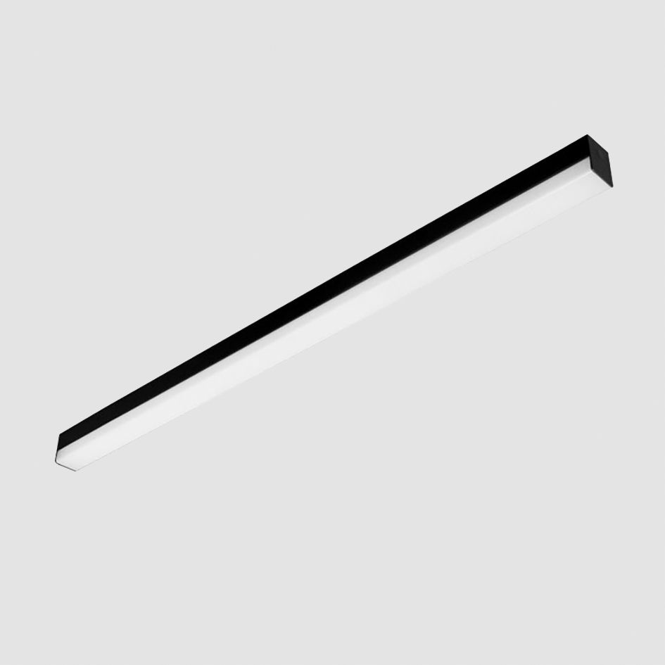 LED-Deckenanbauleuchte 44W 4000K 5600lm sw Konv IP40 1425x50x60mm