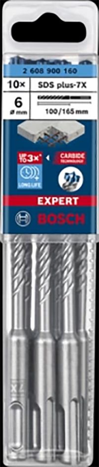 Hammerbohrer Ø6mm SDSplus 100/165mm f.Beton f.Stein