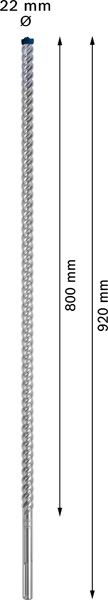 Hammerbohrer Ø22mm SDSmax 800/920mm f.Beton