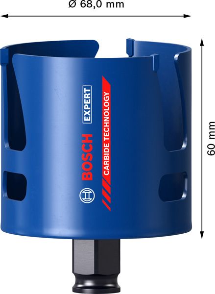 Lochsäge Ø68mm T60mm Holz f.Holz