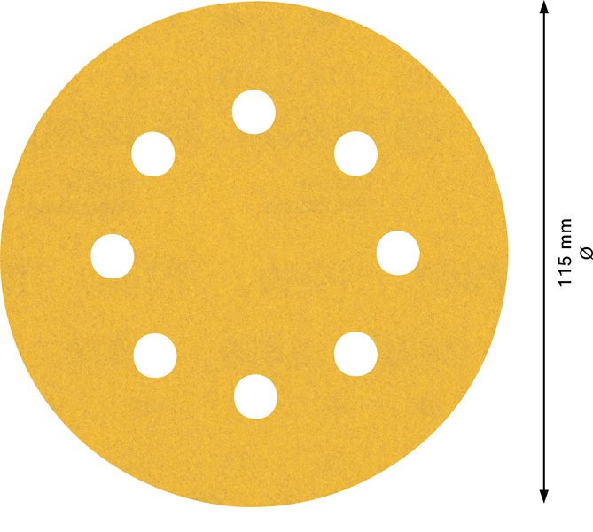 Schleifpapier K240 sfein Papier Ø115mm sehr fein