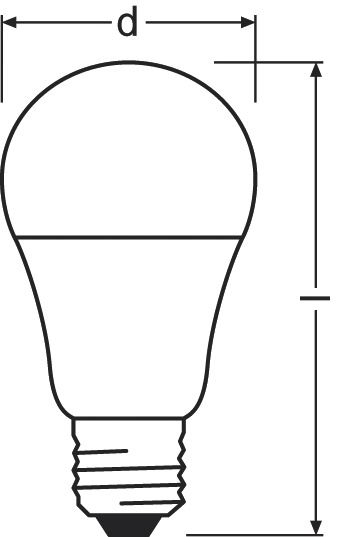LED-Lampe E27 A75 10,5W 2700K 1055lm F dim ws mattiert dimmbar 220° AC 220-240V