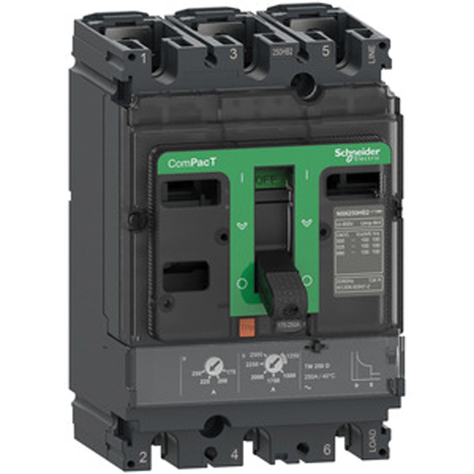 Leistungsschalter 250A 3p 175-250A/In Motorantrieb optional IP30 Festeinbau