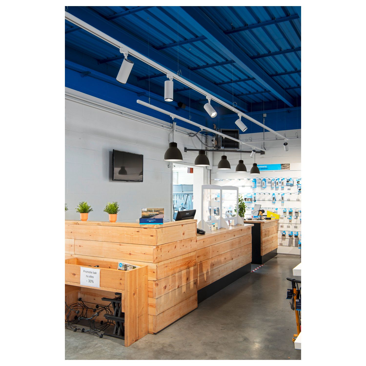 Schirm sw sym dir/indir Alu Ø308x206mm